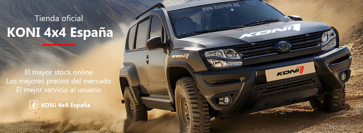 Especialistas en amortiguadores para 4x4, furgonetas y autocaravanas. Koni 4x4 ESPAÑA.